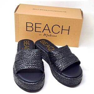 SOLD BEACH by Matisse LAYBACK Platform Womens Sandals Casual - Black 10M